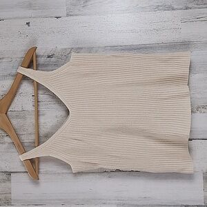 The Drop cream knit tank top sweater Size XS